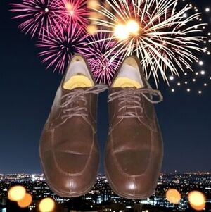 E. VOGEL Custom Brown Leather Dress Shoes, 14